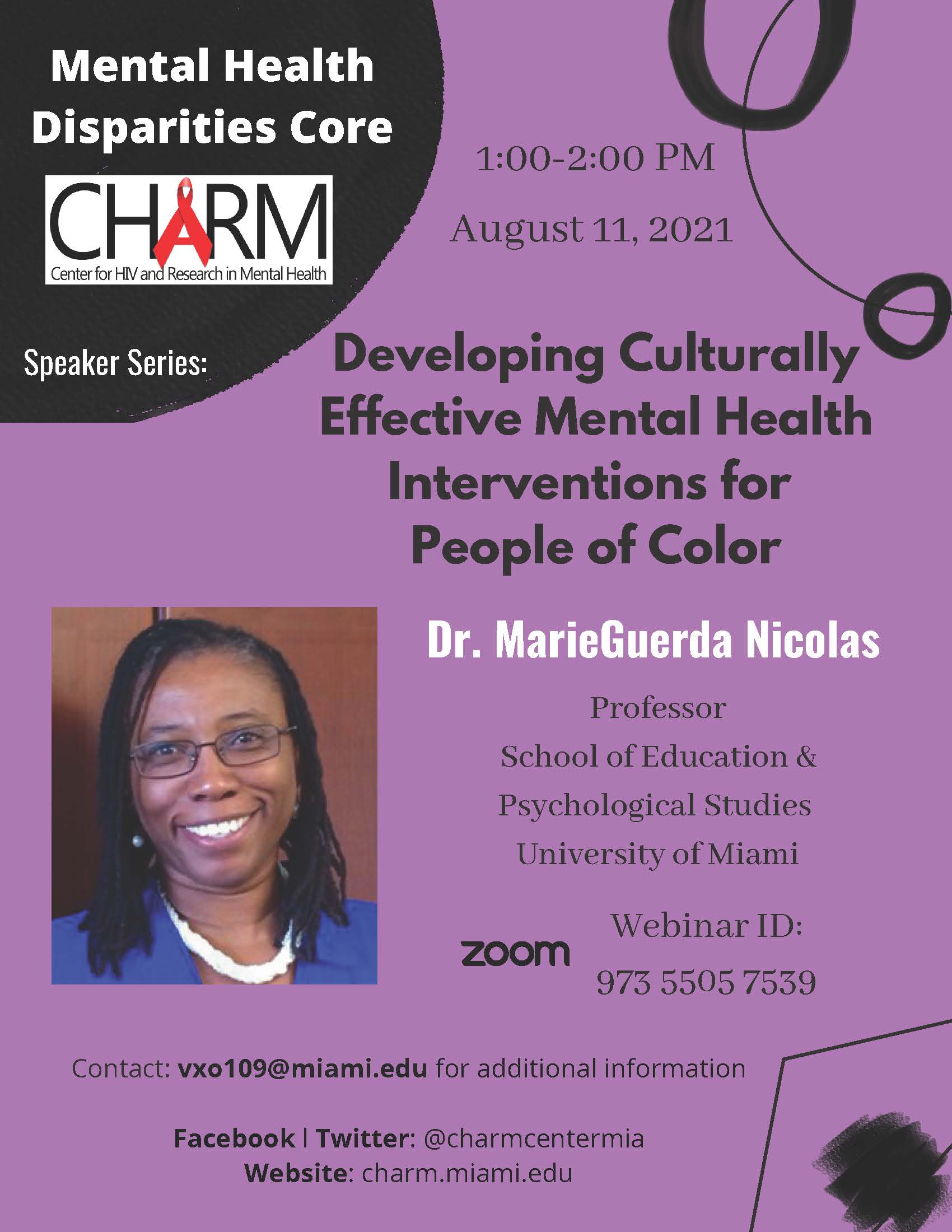 CHARM MHD Speaker Series
