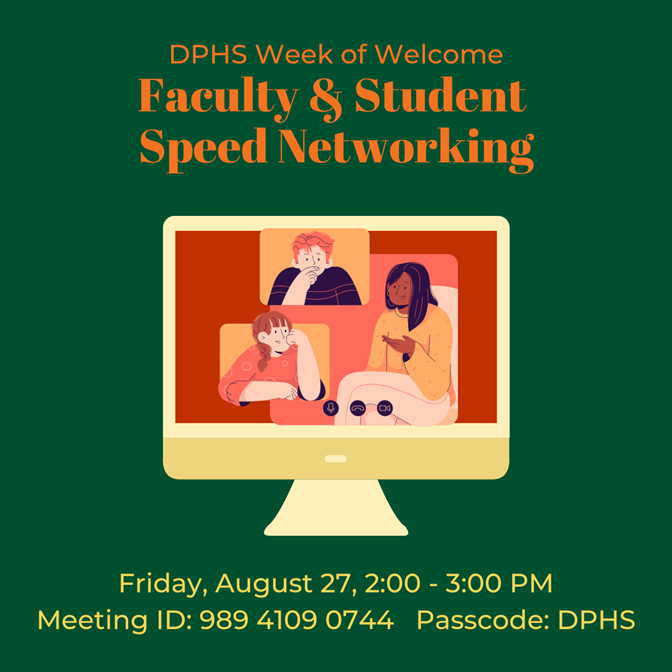 DPHS Faculty & Student Speed Networking