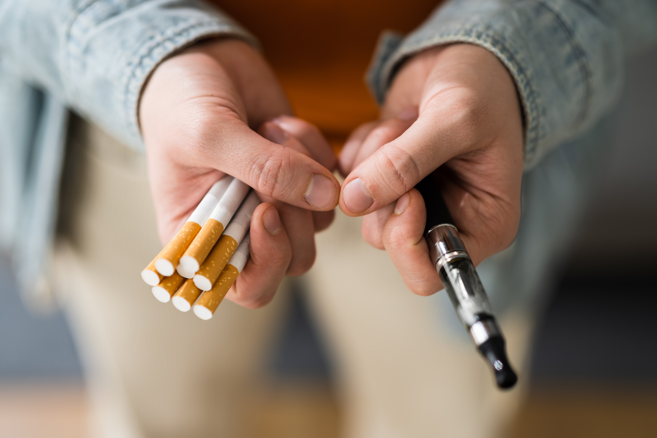 Cigarettes and ecigatettes Stock Picture