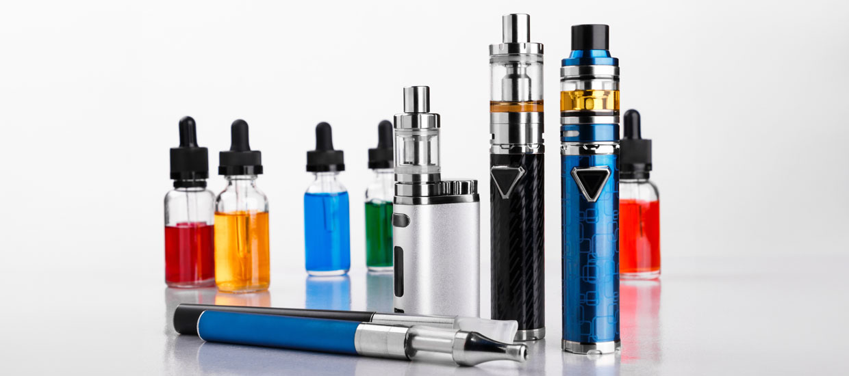 E-cigarettes and colored potions