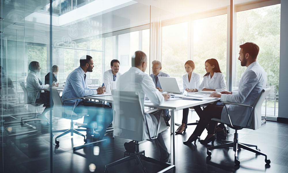 Group of medical team in a conference room