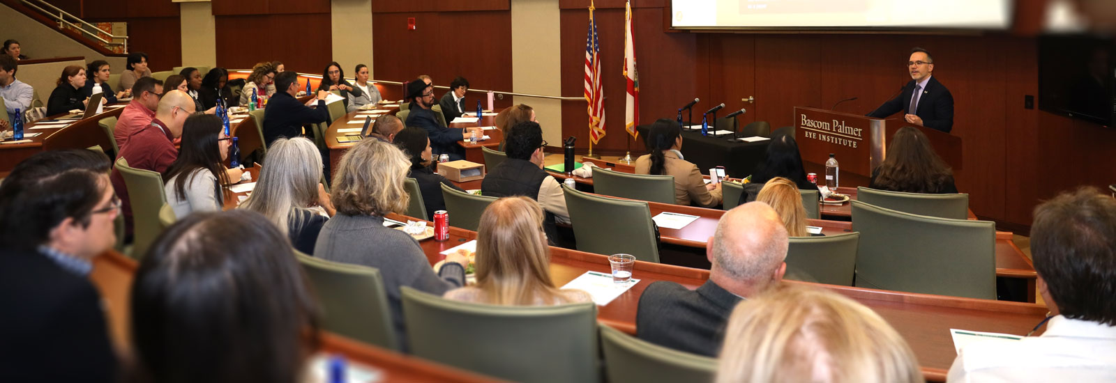 People sitting at a conference